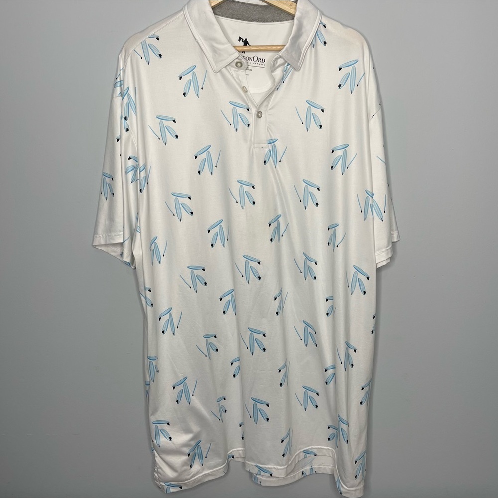 Men’s AndersonOrd feathered golf polo shirt 3xl‎ xxxl